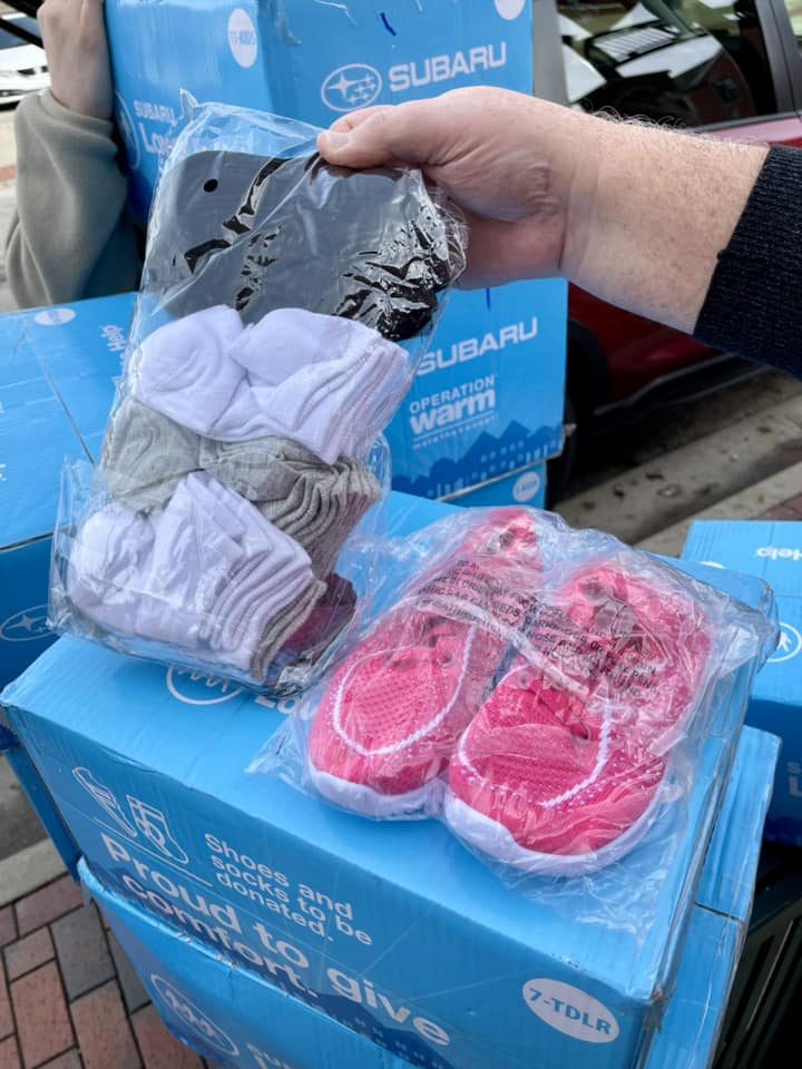 Operation Warm — 204 pairs of shoes and socks — City Mission of Washington